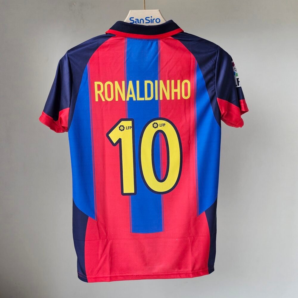 Barcelona 2003-04 Home Ronaldinho - Image 2