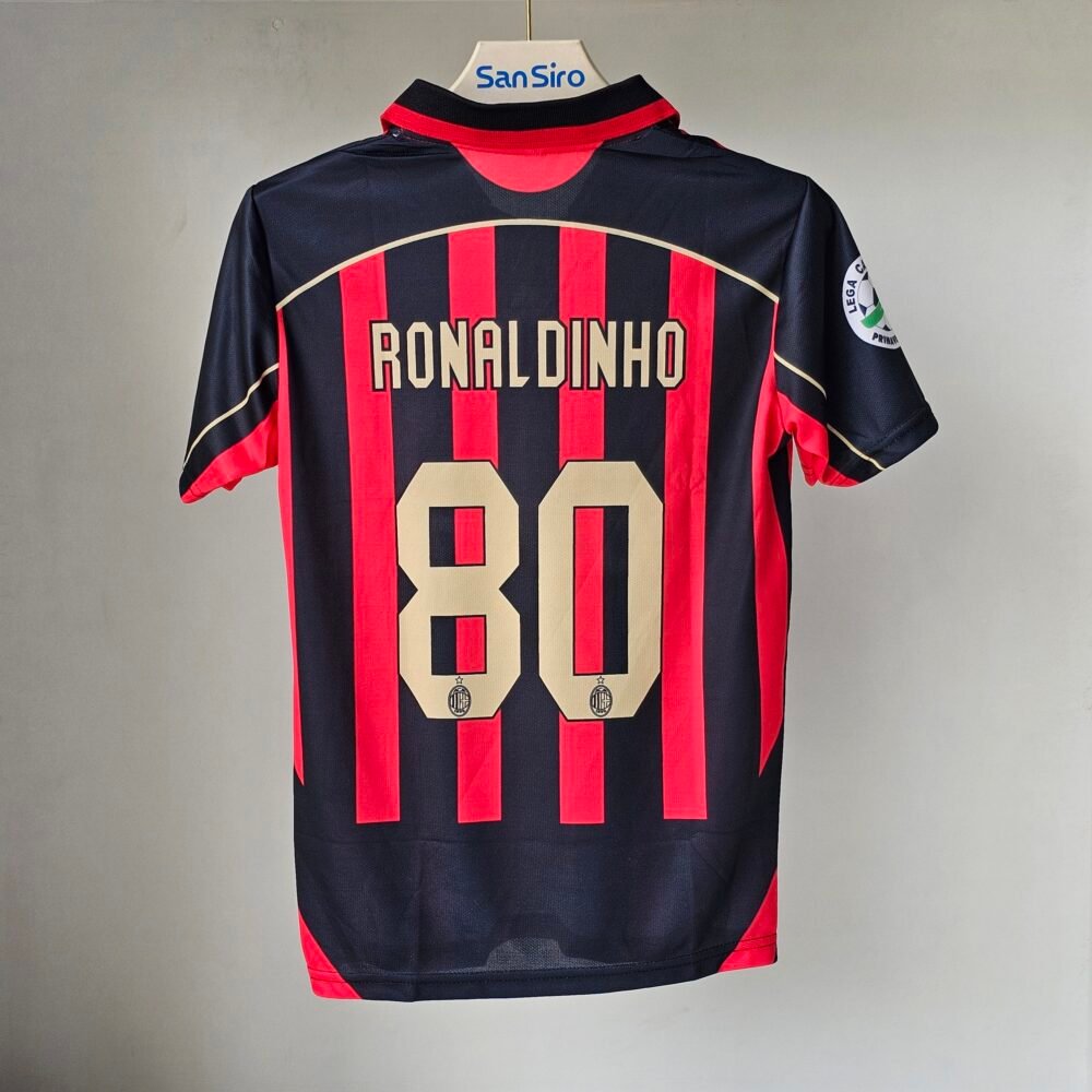 AC Milan 2007-08 Home Ronaldinho - Image 2
