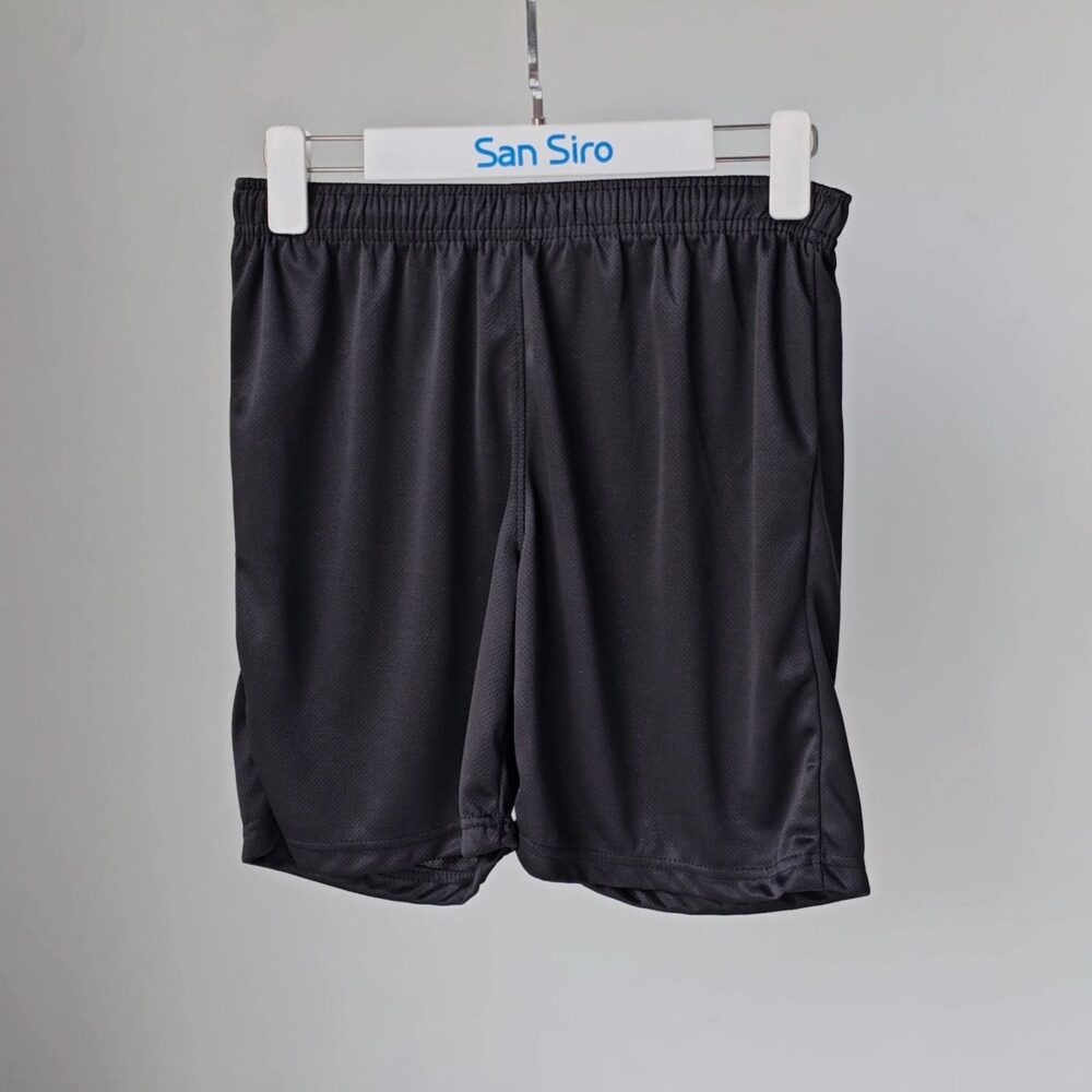Plain Dotknit Shorts Black