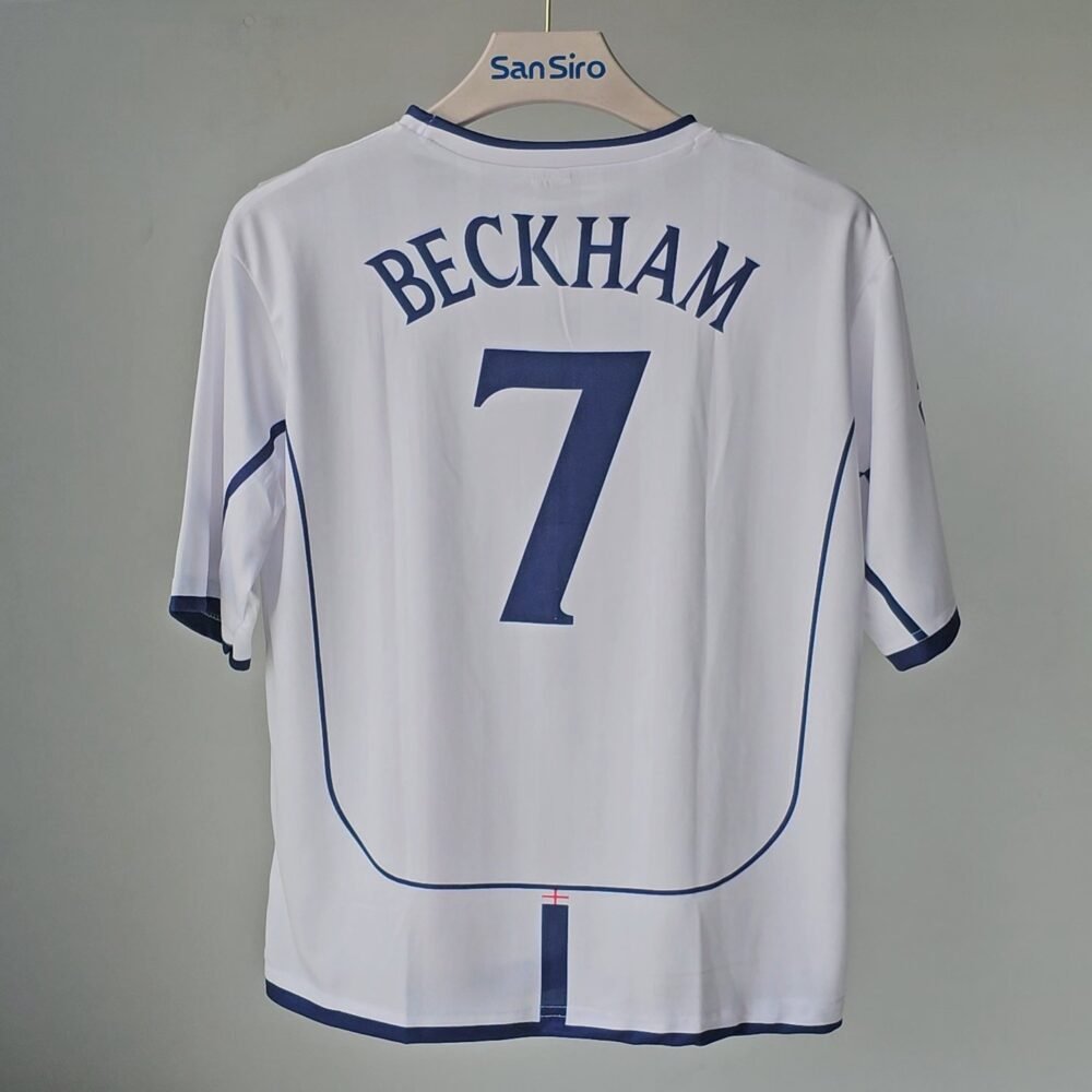 England 2002 Home David Beckham - Image 2