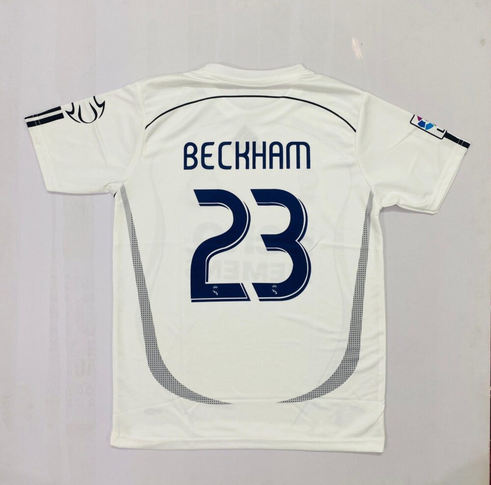 Real Madrid 2006-07 Home David Beckham - Image 2